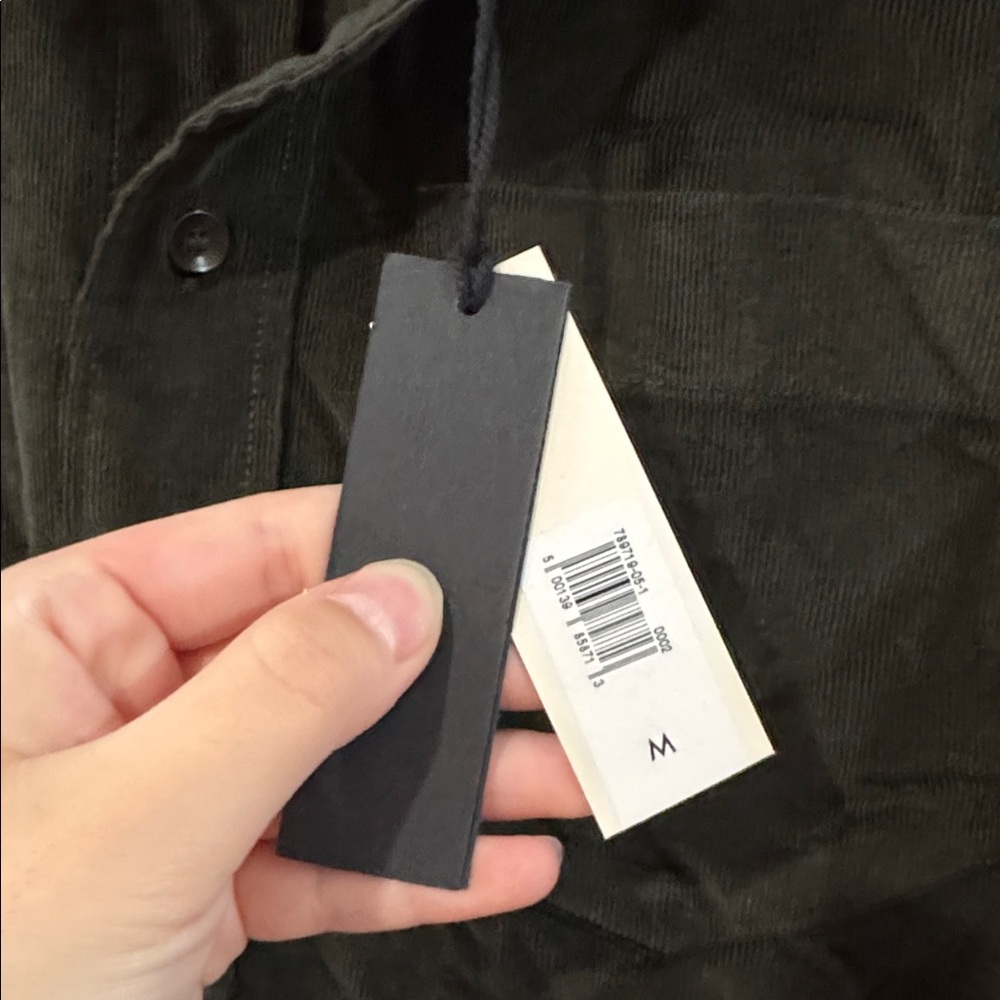 NWT Banana Republic Standard-Fit Lightweight Corduroy Shirt | Dark Olive Green - Picture 6 of 8